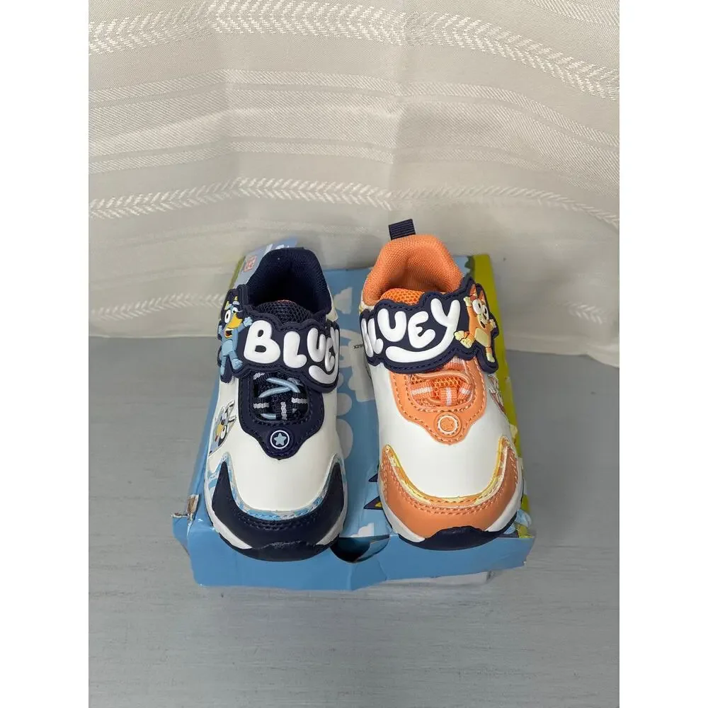 Ground Up Bluey & Bingo Toddler Unisex Athletic Sneakers Blue Orange Size 6M